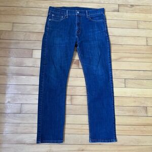 Levis 513 Jeans Mens 32x30 Dark Wash Blue Denim Pants